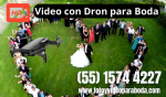 Servicio de foto y video para boda con dron en azcapotzalco